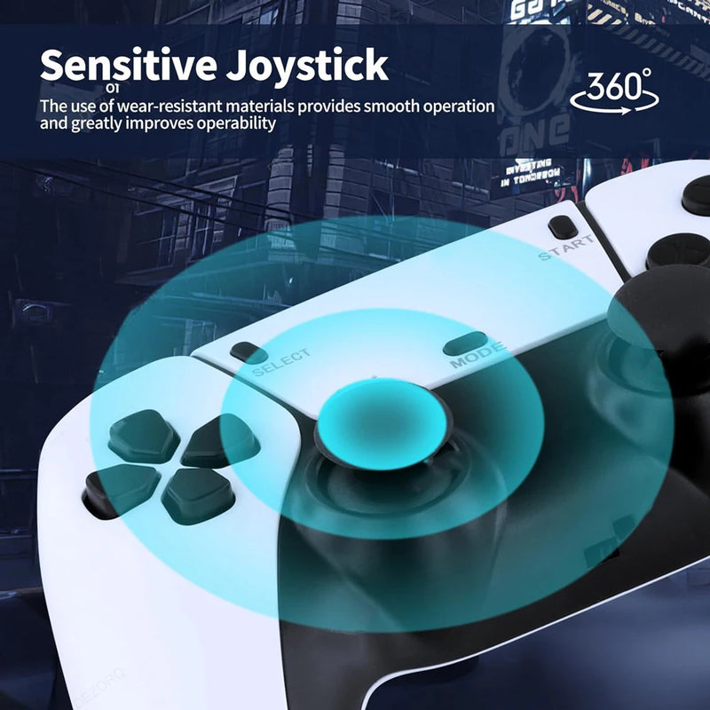 Game Stick Retrô PS5 Controller + de 20.000 jogos em 4k HD + 2 controles- Game Stick Retrô Max